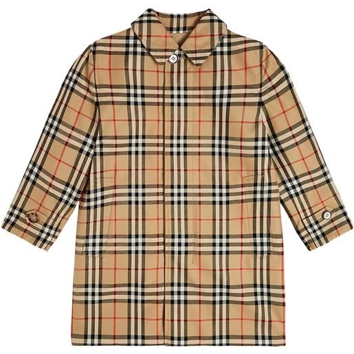 Burberry Kids cappotto reversibile burberry check