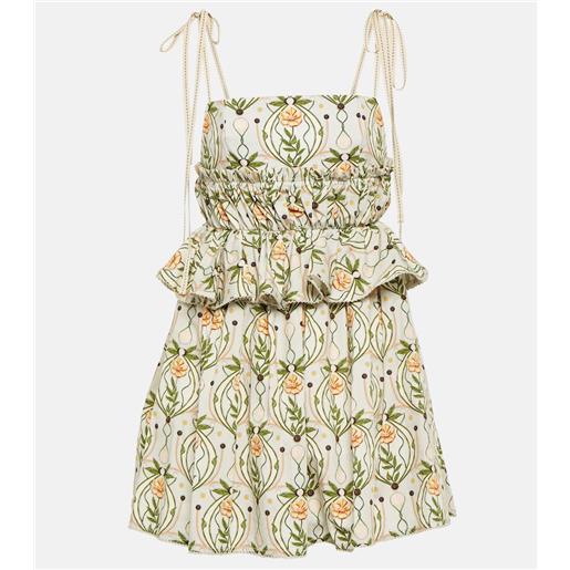 Agua by Agua Bendita miniabito salvador lunar in popeline