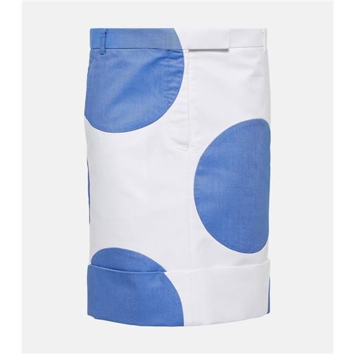 Thom Browne minigonna in cotone a pois