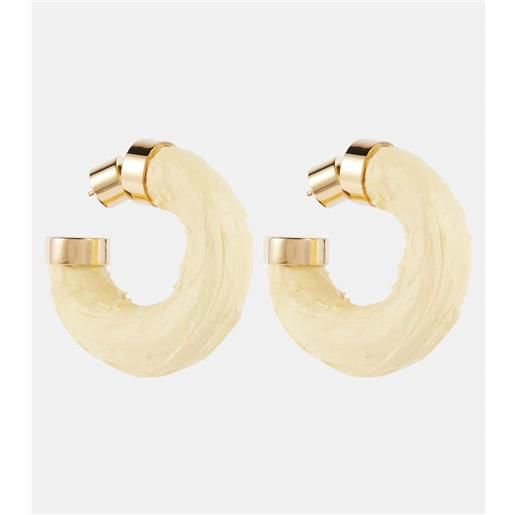 Jacquemus orecchini a cerchio trompe-lâoeil