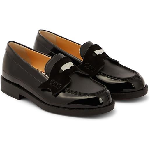 Christian Louboutin Kids mocassini mini penny in vernice