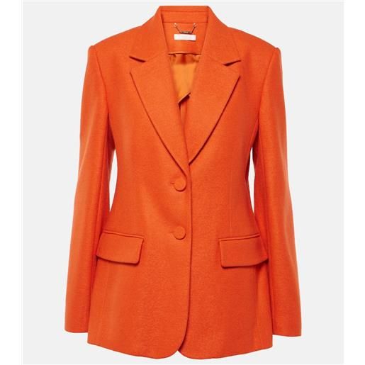 Chloe chloã© blazer in jersey di lana e cashmere