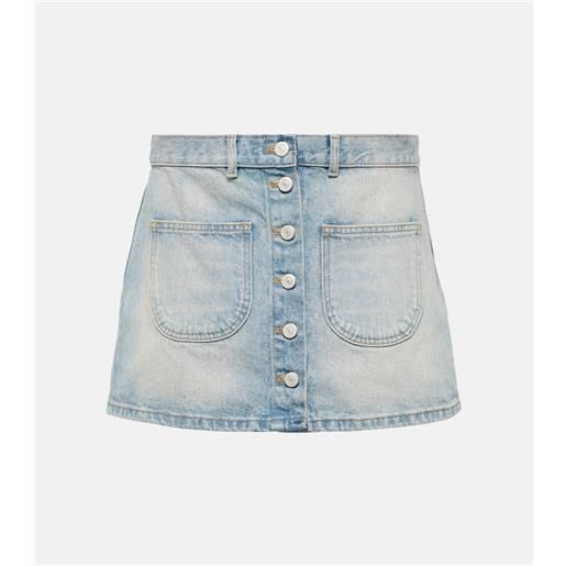 Courreges courrã¨ges minigonna di jeans multiflex