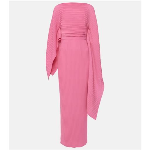 Solace London abito lungo adami in chiffon