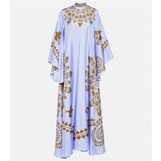 La DoubleJ caftano magnifico in twill di seta
