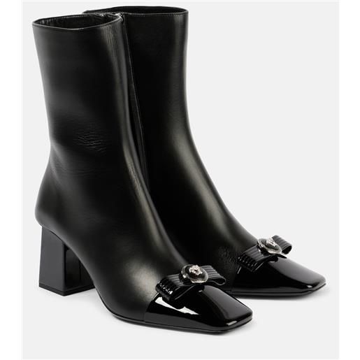 Versace stivaletti gianni ribbon 70 in pelle