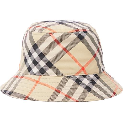 Burberry Kids cappello da pescatore burberry check