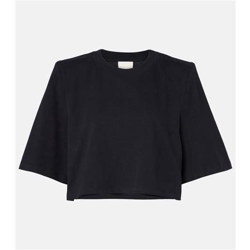 Isabel Marant t-shirt cropped zaely in jersey