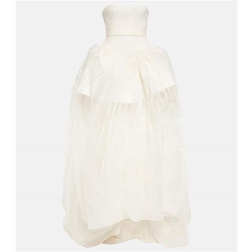 Danielle Frankel bridal - abito lungo emory in organza di seta