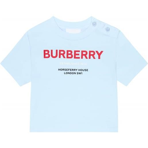 Burberry Kids baby - t-shirt in jersey di cotone con stampa