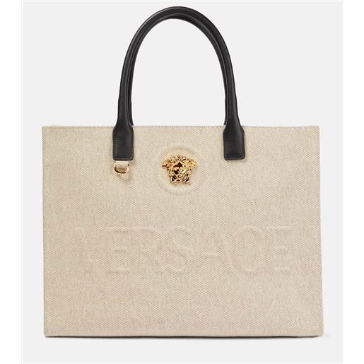 Versace borsa la medusa in canvas