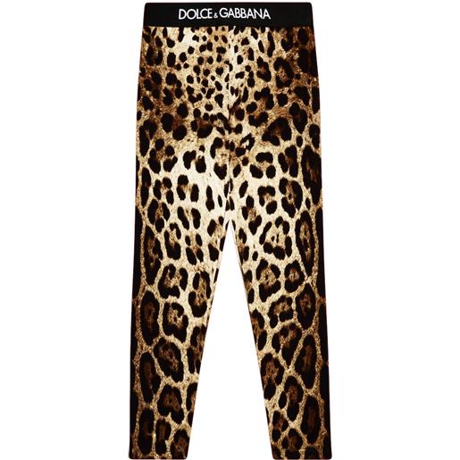 Dolce&Gabbana Kids leggins in jersey di misto cotone