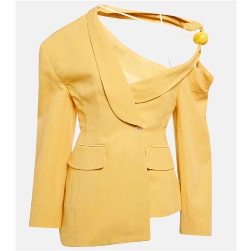 Jacquemus blazer la veste baska in misto lino