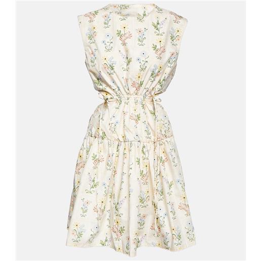 Agua by Agua Bendita miniabito sucrã© pradera in popeline