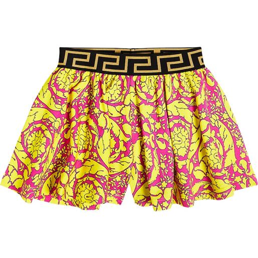 Versace Kids gonna barocco in pile di cotone
