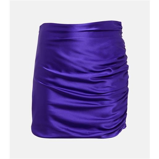 The Sei minigonna con balze in seta