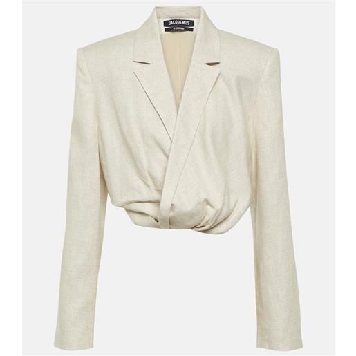Jacquemus blazer cropped bahia courte