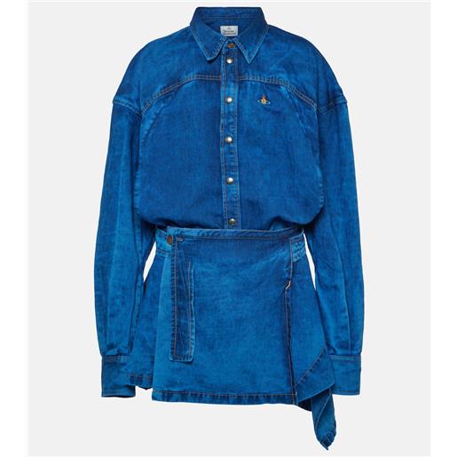 Vivienne Westwood abito chemisier di jeans meghan