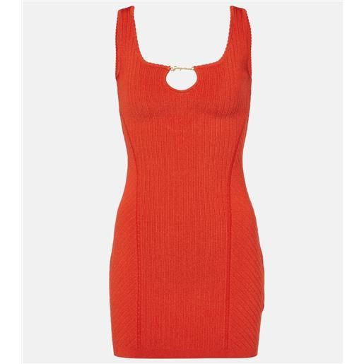 Jacquemus miniabito sierra in maglia a coste