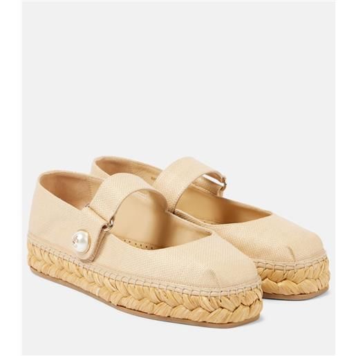 Jimmy Choo espadrillas fayence in canvas
