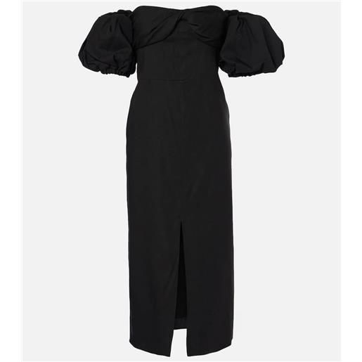 Isabel Marant abito midi darlena con scollo bardot