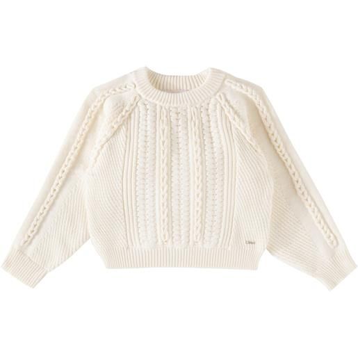 Chloe Kids chloã© kids pullover in cotone e lana