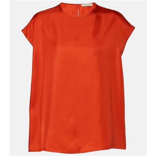 Asceno top dasha in twill di seta