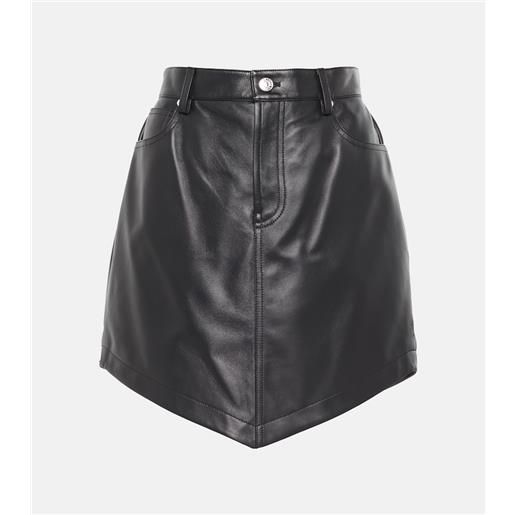 Alexandre Vauthier minigonna in pelle