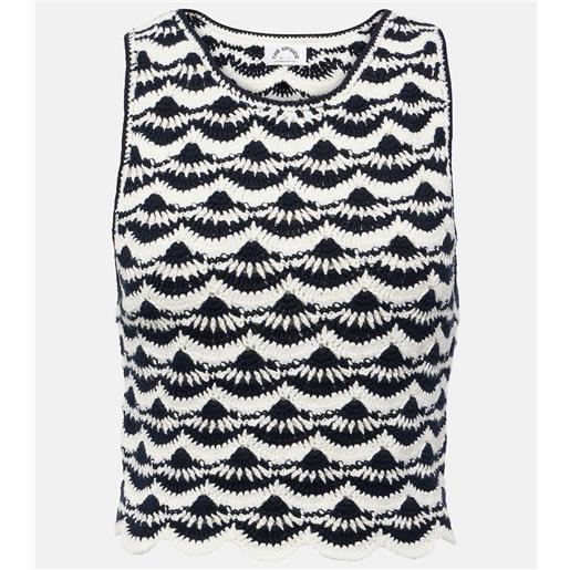 The Upside top woodstock viva in crochet di cotone