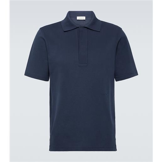 Lanvin polo oversize in jersey di cotone