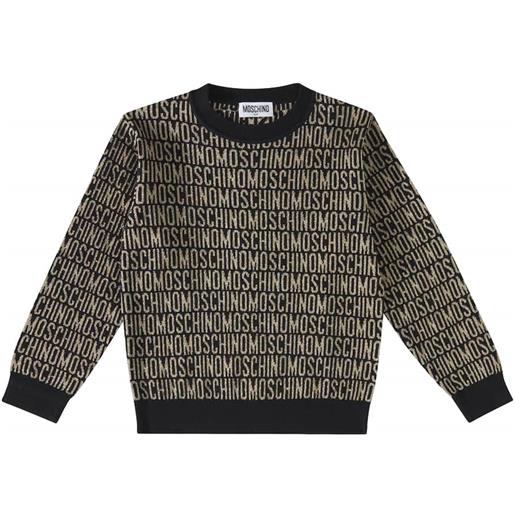 Moschino Kids pullover in misto cotone con logo