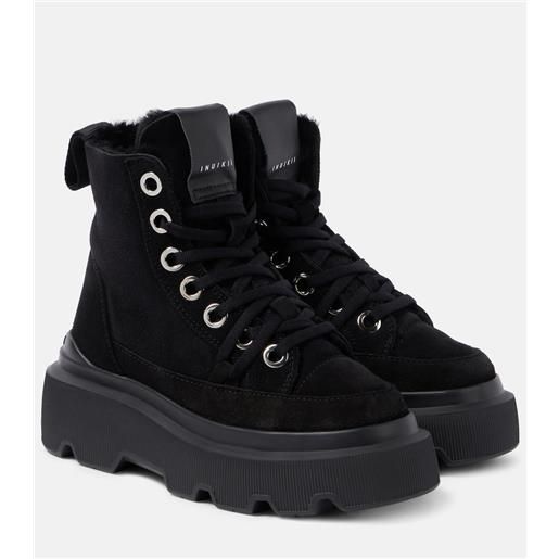 Inuikii stivali matilda in suede con shearling