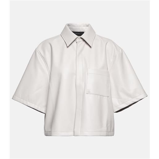 Amiri camicia in similpelle
