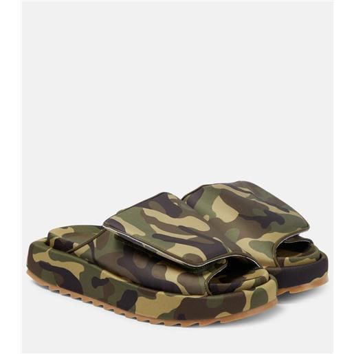 Gia Borghini ciabatte gia 1 uni con stampa camouflage