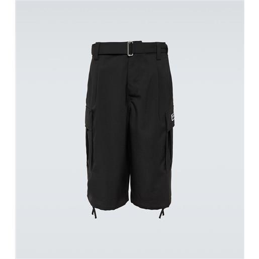 Kenzo shorts cargo in lana vergine