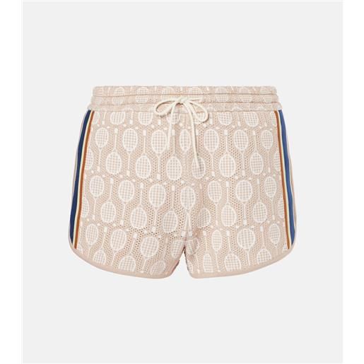 Tory Sport shorts in jacquard a vita bassa