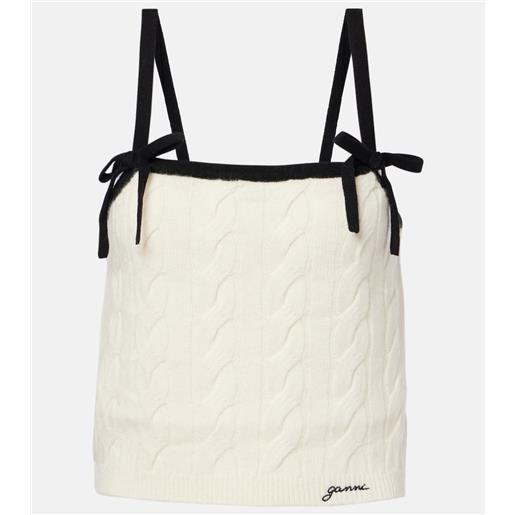 Ganni top in lana e cashmere