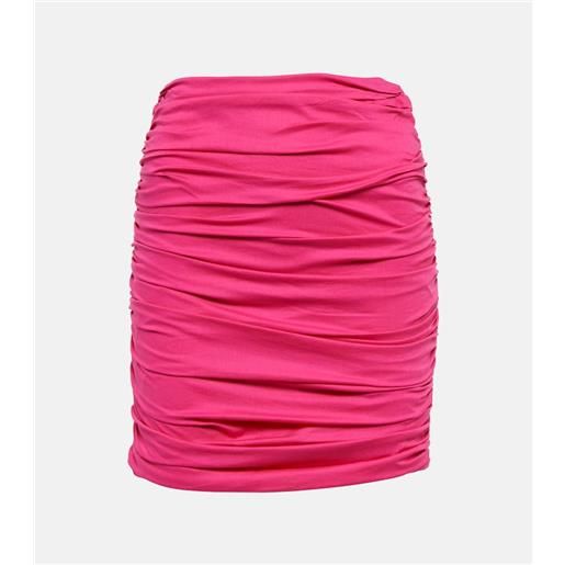 Giuseppe di Morabito minigonna arricciata in misto cotone