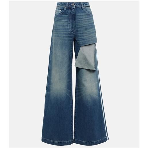 Peter Do jeans a gamba larga con cut-out