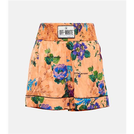 Off-White shorts pigiama in jacquard con stampa