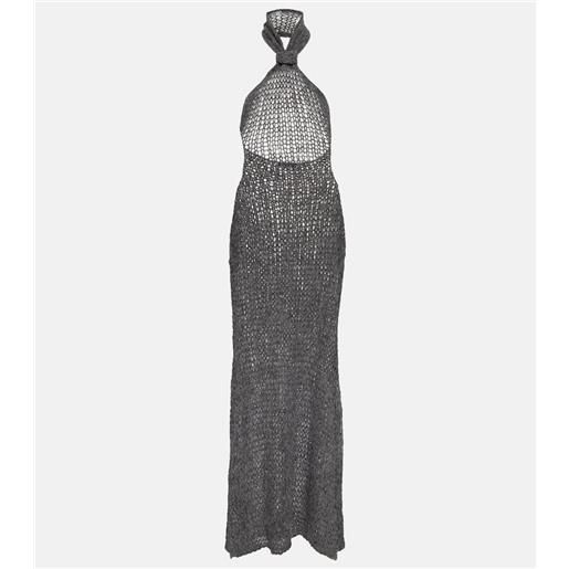 Ann Demeulemeester abito lungo in misto alpaca