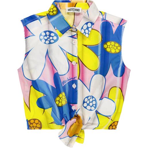 Moschino Kids top con stampa floreale
