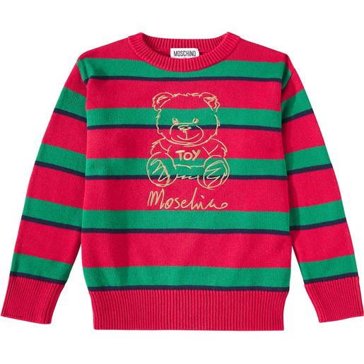 Moschino Kids pullover teddy bear in cotone e lana