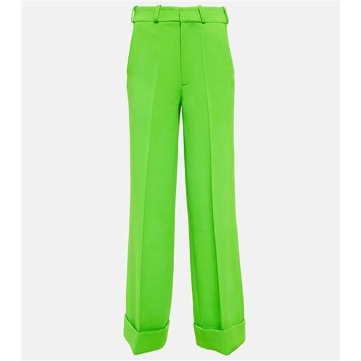 Christopher Kane pantaloni in lana a gamba larga