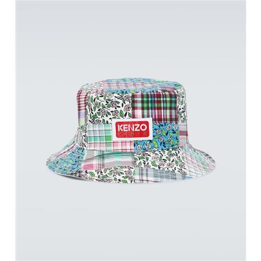 Kenzo cappello da pescatore in cotone e seta