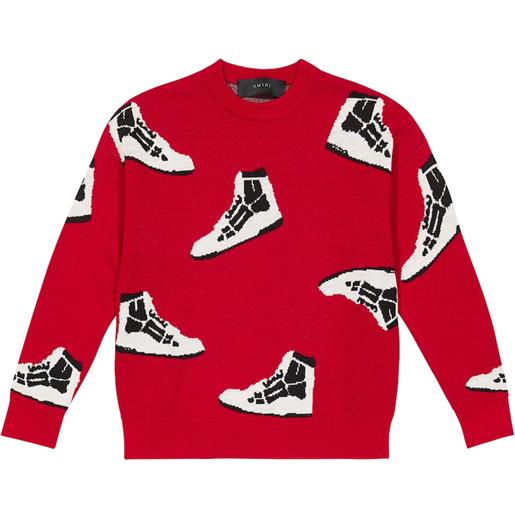 Amiri Kids pullover skel top in lana