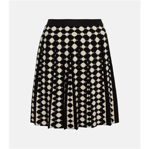 Tory Burch minigonna in jacquard a pois