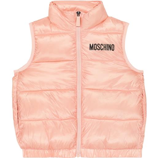 Moschino Kids gilet imbottito senza maniche