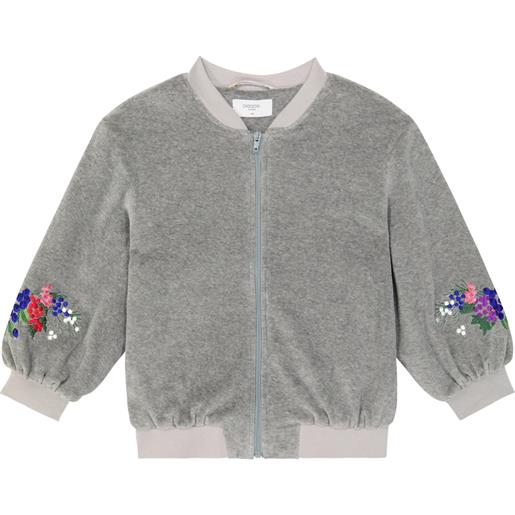 Paade Mode bomber in velluto con ricamo