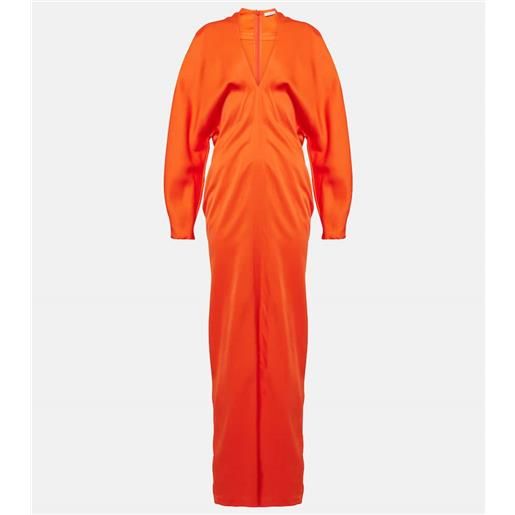 Ferragamo abito lungo in raso